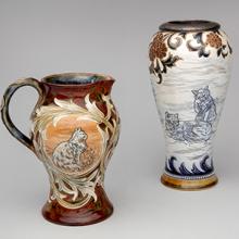 Cat pitcher  & Cat vase