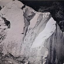 Rock on Merced River, Yosemite,  California  