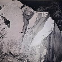 Rock on Merced River, Yosemite,  California  