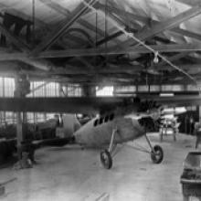 The Vega 1 Golden Eagle at the Lockheed factory, Hollywood, California  1927
