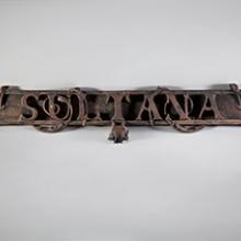 Nameboard from the Sultana 