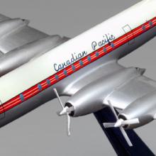 Canadian Pacific Airlines Bristol Britannia model aircraft  1950s