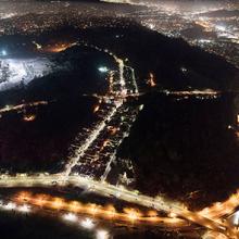 Solano Canyon Community Looking Northwest, Dodger Stadium at Left, Los Angeles, CA  2016