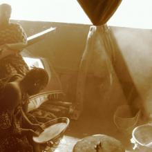 Cooking on the Riverboat, Republic of Mali
