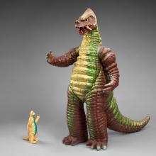 King Zaurus Red King salesman’s prop  probably 1976; Red King figure  1967