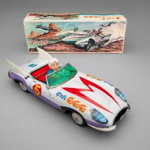Friction-driven Mach 5 car with Speed Racer  1967