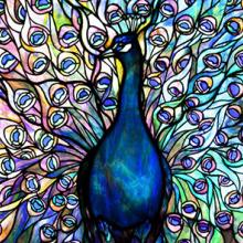 Peacock panel  c. 1910–15