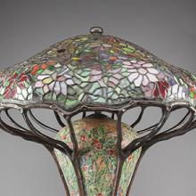 Zinnia table lamp  c. 1910