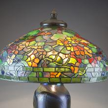 Nasturtium table lamp  c. 1906