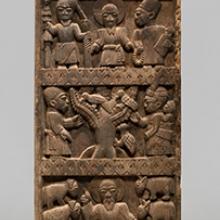 Door  1953 Lamidi Fakeye (northwestern Ekiti, Nigeria, b. 1928) and Fayomi (Nigeria, artist’s dates unknown) Nigeria wood