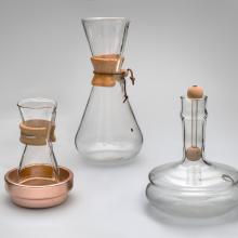 3-Quart Coffeemaker, Pint Coffeemaker and Flash Waterbath  1949; Gas Kettle  1950