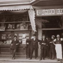 Cigar store and saloon facade, San Francisco, California  1910