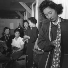 Dressmaking class  1943