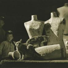 Kids and Cats  1961 Fan Ho (b. 1937) black-and-white photograph Courtesy of Modernbook Gallery, San Francisco L2014.1710.005