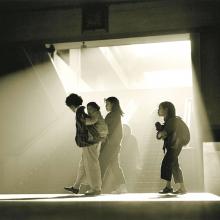 Little Women  1961 Fan Ho (b. 1937) black-and-white photograph Courtesy of Modernbook Gallery, San Francisco L2014.1710.008