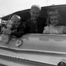 John (holding Casper), Jim, and Johanna Lasseter 