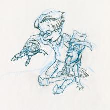 Andy, Buzz, and Woody