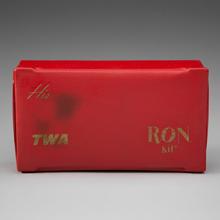 TWA (Trans World Airlines) R.O.N. (remain over night) amenity kit 1950s