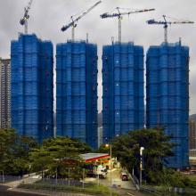 Four Blue Cocoons, Hong Kong  2009