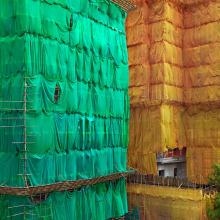 Green-Orange Cocoon, Hong Kong  2013