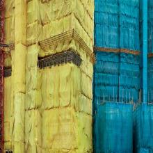 Yellow-Teal Cocoon, Hong Kong  2013