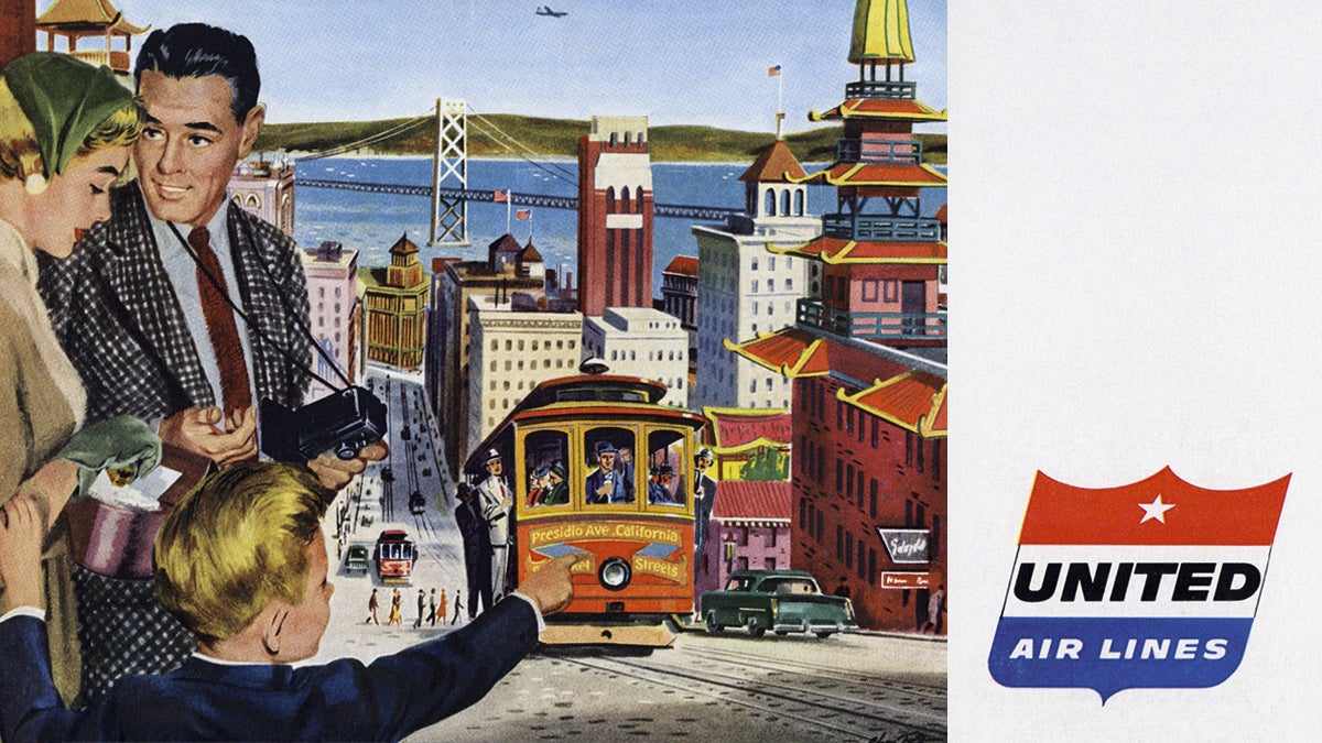 [detail] United Air Lines magazine advertisement  c.1955
