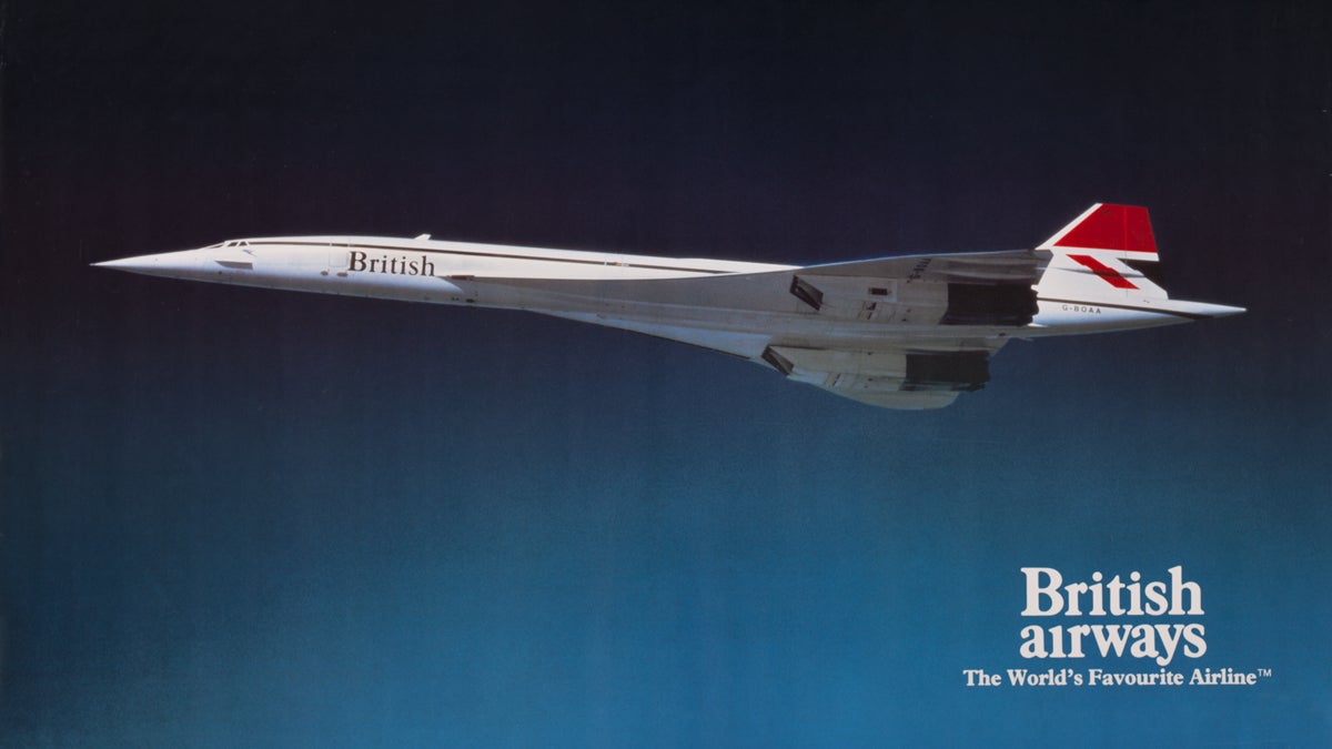 British Airways Concorde poster  c. 1980