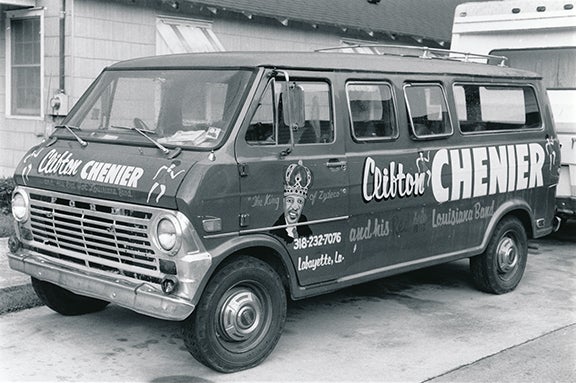 Clifton Chenier’s touring van  c. 1970 Photograph: Chris Strachwitz Courtesy of Chris Strachwitz and/or the Arhoolie Foundation R2018.1101.179